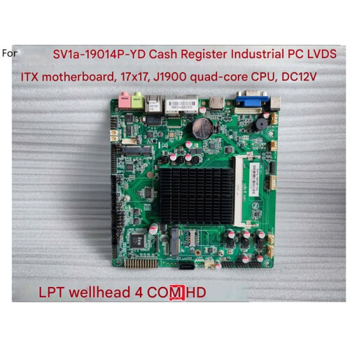 Placa-Mãe SV1A-19014P Quad Core com Compatível com  para Controle Industrial de Caixa Registradora ITX com LVDS 1