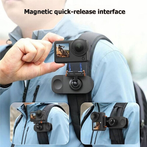 Magnetic Hat Brim Clip Mount for  Action 6 5 Pro  Action Camera Quick Release Adjustable Spring Grip 2