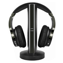Enhanced Volume Wireless TV Headphones Comfortable Over Ear No Delay 2.4G Digital RF Technology for Uninterrupted Audio_js17