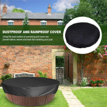 (200*30cm) Round Hot Tub Cover Waterproof Anti-uv Spa Hot Tub Protector Canopy Outdoor Swimming Pool Dust Cover For Hot Tubs