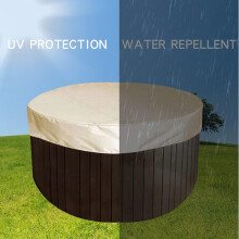 (190*90cm) Round Hot Tub Cover Waterproof Anti-uv Spa Hot Tub Protector Canopy Outdoor Swimming Pool Dust Cover For Hot Tubs