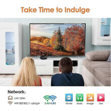(EU plug, 4g64g) Dual WIFI Android9 Smart Television Box Powerful Household Medias Player for Living Room Bedroom