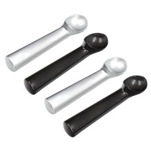 Cuillère à Glace Personnalisée, Cuillère Monobloc en Métal sur Mesure pour Gelato, Sorbet, Pâte à Biscuits et Fruits