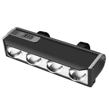 Bike Light-4LED with LCD Display Bicycle Light 2300 Lumens Headlamp Cycling Flashlight