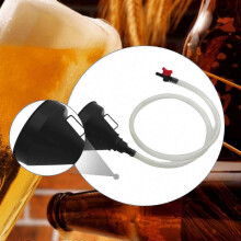 (14.5cmx120cm) Beer Funnel with Valve Hose Portable Sturdy Leakproof Multipurpose Filling