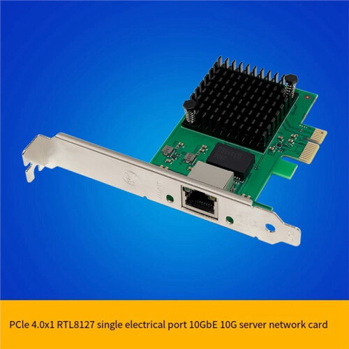 Scheda di Rete RTL8127AT 10GbE PCIe 4.0 X1 RJ45 per Desktop, Server, 10000Mbps RJ45 per Windows e Linux 1