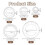 5-Pack 360 Degree Protractor Set, Clear Plastic Geometry Rulers for Drawing and Drafting 6