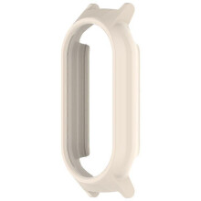 (White) Watch Case Compatible For Xiaomi Mi Band 9 Ceramic Edition / 8 NFC / 8 Hollow-Out 12mm Lug PC Protective Frame
