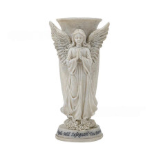 Memorial Cemetery Vases Angel Statue Outdoor Patio Vase Flower Holders Angel Cemetery Flower Pots
