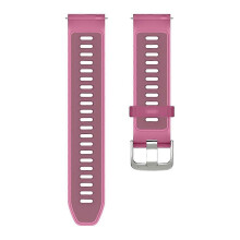 (Red) 18mm Silicone Watch Band Compatible For Huawei Watch GT 5 41mm / GT 4 41 mm / Garmin Venu 3S Transparent Wrist Strap