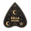 Black Talking Board Planchette Coaster Set 6