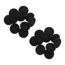 20 Stück weiche, schwarze Ohrpolster aus Schaumstoff für Kopfhörer, 5 cm