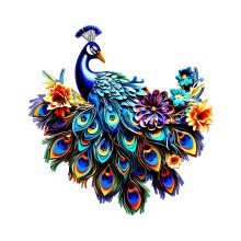 XIUH Blauwe Vogel Wandsculptuur, Bureaudecoratie, Handgemaakte Vogelhanger, Woondecoratie (Compatibel met bestaande inrichting)