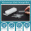 20 Pcs Microscope Slide Storage Box Plastic Rectangle Blood Slide Holder for 5 Slides with Lid for Science Specimens 3