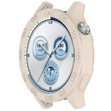 (White) Watch Case Compatible For Huawei Watch GT 5 Pro 46mm / GT 5 46mm / GT 4 46mm Soft Silicone Protective Cover