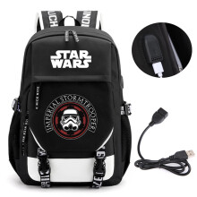 (9, 30×20×43cm) Star Wars themed large backpack student laptop rucksack for travel casual daily use men women
