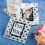 Fleur de Lis Design Glass Photo Coaster Set 3
