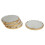 Set Of 4 Round White Marble Coasters 6