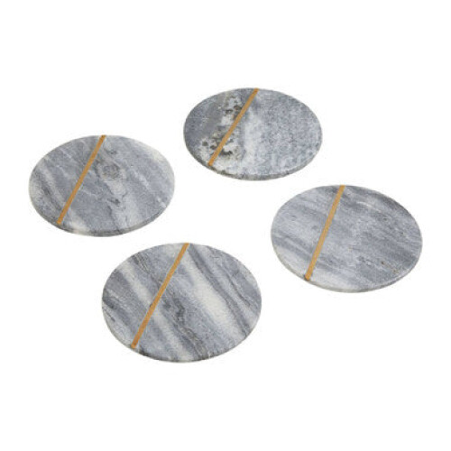 Kira Grey Marble Coasters 1