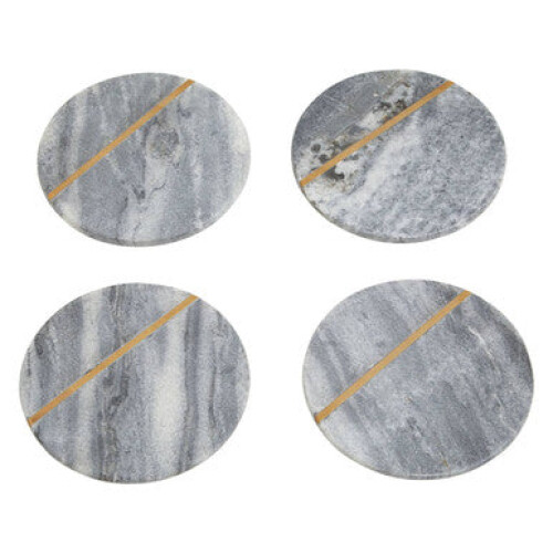 Kira Grey Marble Coasters 2
