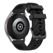 (Black) Compatible For Polar Vantage M/Vantage M2/Gait X/Gait X Pro Carbon Fiber Texture Silicone Watch Band Replacement Wrist Strap with