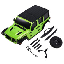 Carrosserie Carrosserie Rubicon-Carrosserie Carrosserie Z -Z voor 1/24 voor Axial SCX24 RC Carrosserie DIY Upgrade Onderdelen Groen