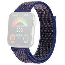 (Indigo) Compatible For Huawei Watch Fit 3 Band Breathable Braided Nylon Sport Adjustable Watch Strap