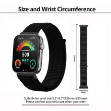 (Pink) Compatible For Huawei Watch Fit 3 Band Breathable Braided Nylon Sport Adjustable Watch Strap