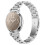 Compatible for Garmin Lily 2 Silver Stainless Steel Watch Band Three-Bead Replacement Strap 1