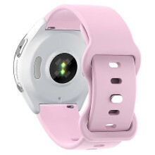 (Purple) Universal 22mm Silicone Watch Strap Solid Color Butterfly Shape Buckle Replacement Band