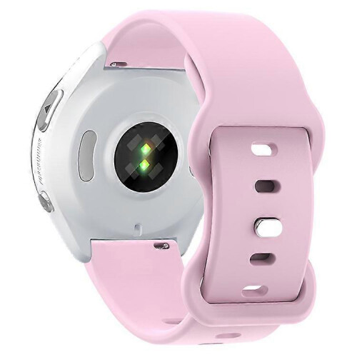 (Purple) Universal 22mm Silicone Watch Strap Solid Color Butterfly Shape Buckle Replacement Band