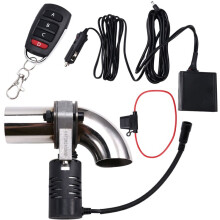 Exhaust Valve Muffler Cutout Kit Electric Exhaust Cutout Pipe Valve Set Wireless Remote Control Valve System 51mm