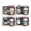 3D LED Skull Backpack Hard Shell Motorcycle Bag with Programmable Eyes App Control Storage Bag for Travel Cycling White 7