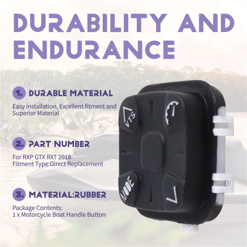 Motorcycle Boat Button Handle Button Rubber for Bombardier  RXP GTX RXT 2018 4 Keys 2