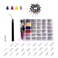 940PCS 26 Type Pin Connectors Kit Car Electrical Wire Terminal 1-3.5mm Connectors Automotive Terminal Removal Tool