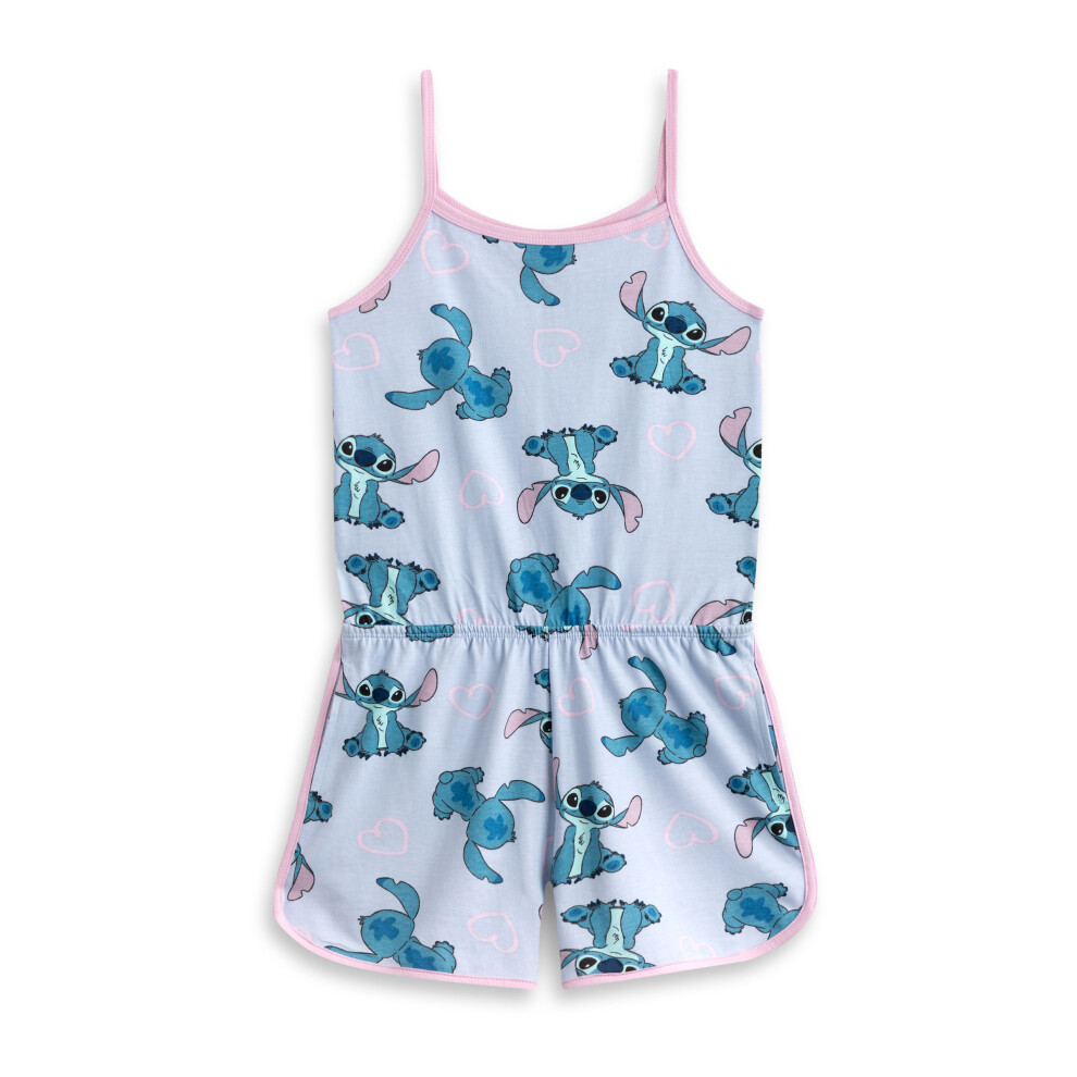 Disney (6-7 Years) Lilo & Stitch Sleeveless Playsuit (Girls Blue)