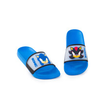 (11 UK Child) Sonic the Hedgehog Sliders (Boys Blue)