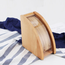 Soporte para Papel de Filtro de Café de Goteo Manual con Tapa para Caja de Papel de Filtro CóNico Bastidor de Almacenamiento una Prueba de Polvo