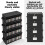 CD Storage Box, CD Case Holder with Handles, Lid and Clear Window Stackable CD Organizer Box 6