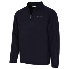 (XXL, Navy) Calvin Klein Mens Thompson Half Zip Fleece 4-Way Stretch Golf Sweater