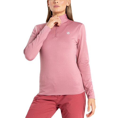 (20, Mesa Rose) Dare 2B Womens Lowline 1/4 Zip  Stretch Pullover Midlayer Jumper