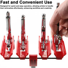 Quick-Release Airbrush Stand Quick Pull Spraying Pen Holder 30mm Adjustable Rotation for Effortlessly Convenient Use