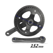 Single Speed 42T Folding Bike Crankset Road Bike 152 Mm Crank Set Hollow Tooth Plate Bike Sprocket Bike Accessories