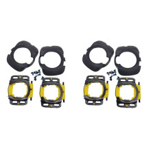 4x Upgraded Aerodynamic Cleats Bicycle Pedal Bike Pair Pedals Cleats Protection Cover for WAHOO Speedplay Zero,Black