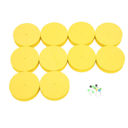 Angelbedarf EVA Spulen 10er Set Gelb