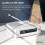 DAB+/DAB FM Radio Bedside Alarm Clock Speaker Bluetooth - Azatom Horizon 2 White 5