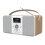 Azatom DAB+ FM Radio Clock Stereo Speaker Alarm Bluetooth - Multiplex D2 Oak 1