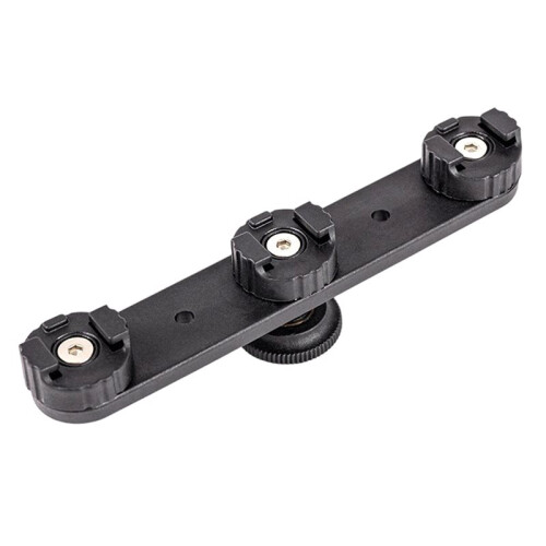 Drievoudige Cold Shoe-Verlengstuk voor Statief/Microfoon/Ledlamp