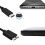 4X Cable de Disco Duro, USB 3.1 Tipo-C Macho una USB 3.0 Micro-B Cable de Datos Macho para TeléFono con Tableta 3