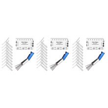 27Pcs Understring Radius Gauge + String Action Ruler Gauge Tool + Gitarrenbrücken-Sattelmutterfeilen Set Gitarrenreparaturwerkzeug ZubehöR